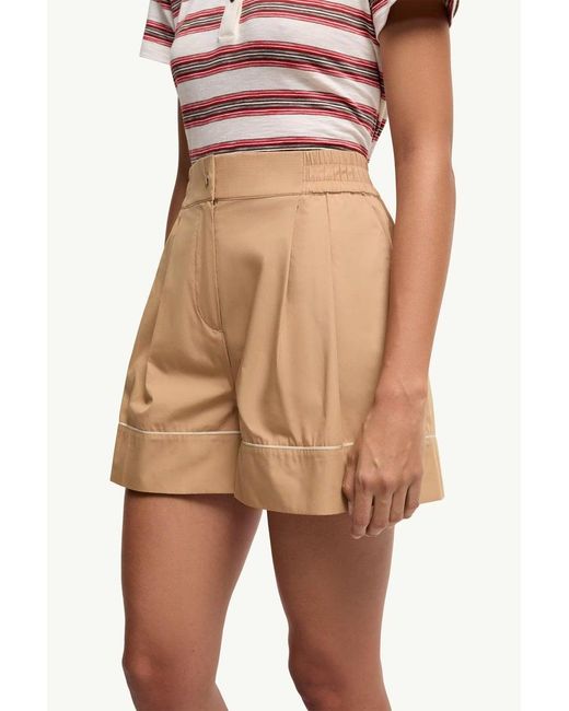 Moncler Natural Cotton Shorts