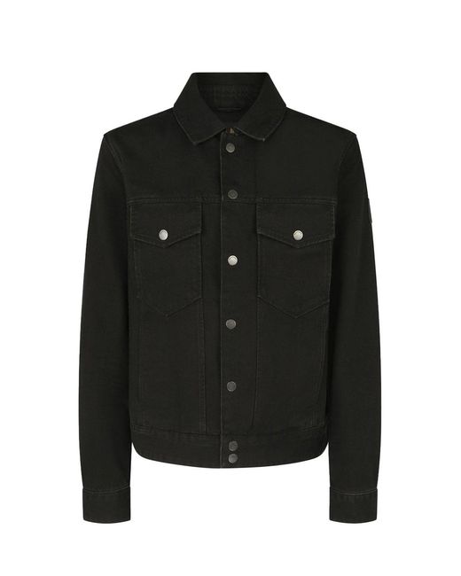 Belstaff Black Piston Trucker Jacket for men