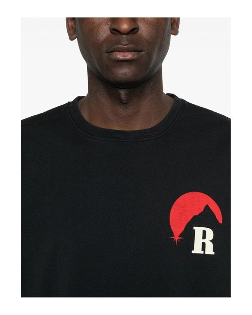 Rhude Black Moonlight Regatta Tee for men