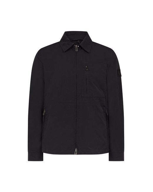 Belstaff Blue Grid Overshirt for men