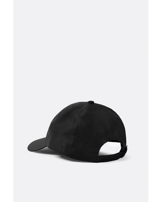 Stone Island Black Sof01 Ghost Patch Cap for men