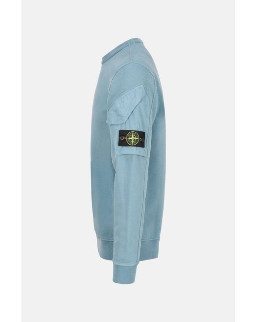Stone Island Blue Compass 6100015 Sweatshirt for men