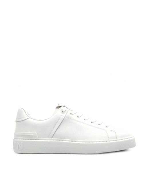 Balmain White B Court Sneakers for men