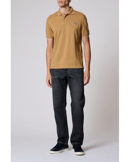 Paul Smith Blue Ps Regular Fit Zebra Polo for men