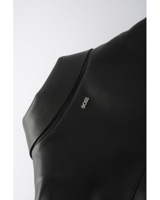 Boss Black C Malid Leather Jacket for men