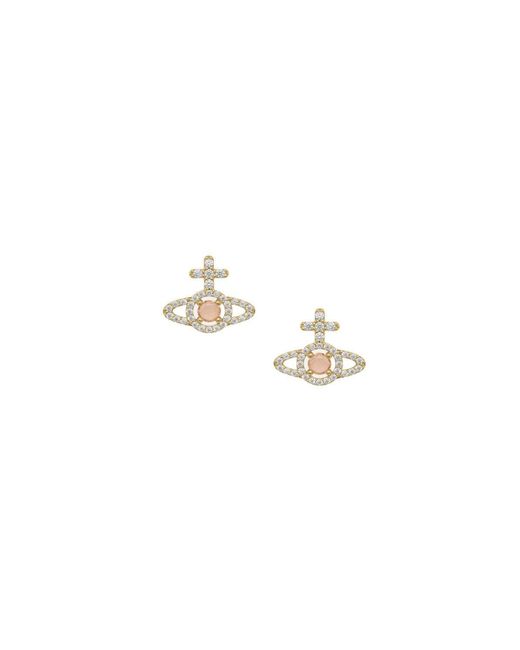 Vivienne Westwood Metallic Olympia Cz Earrings