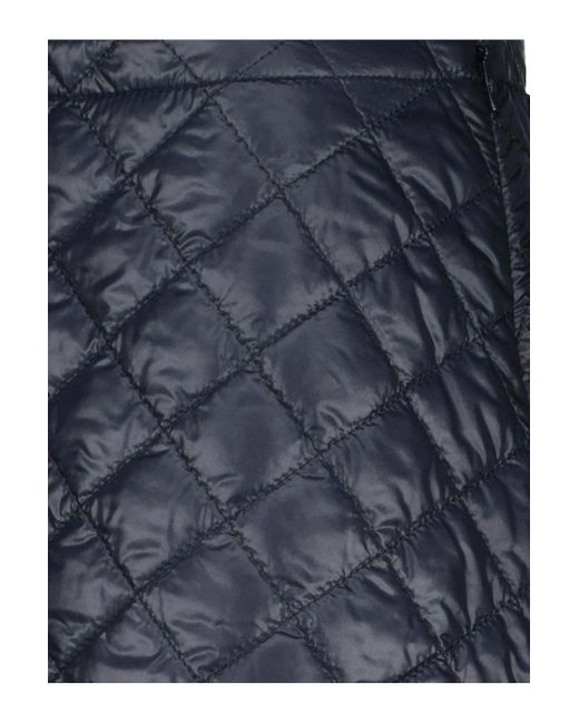 Moncler Blue Quilted Skirt