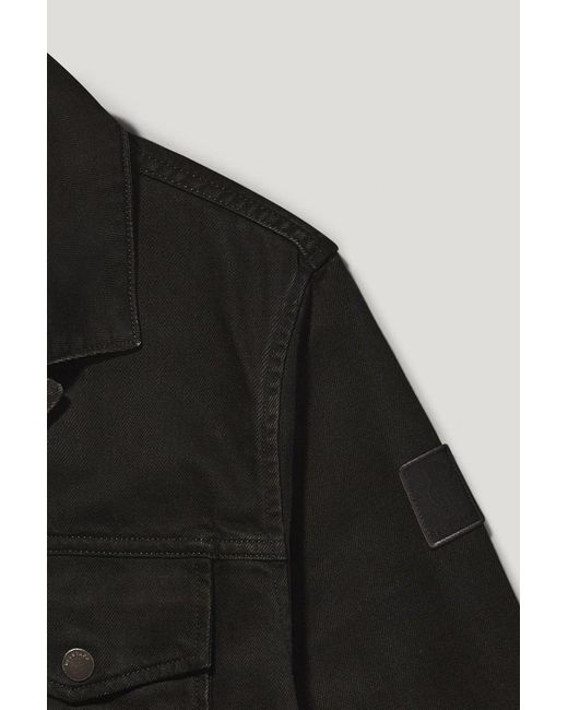 Belstaff Black Piston Trucker Jacket for men