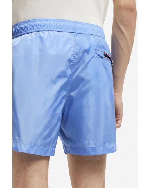 Moncler Blue Archive Logo Swimshorts for men