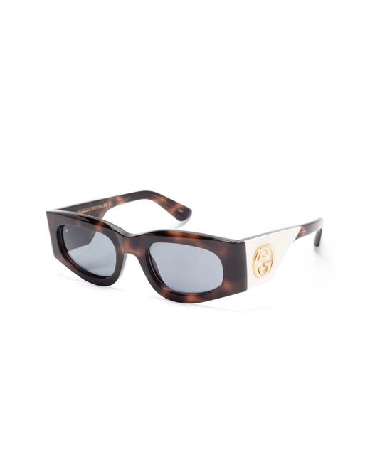 Gucci Black Iconic Interlocking GG Sunglasses