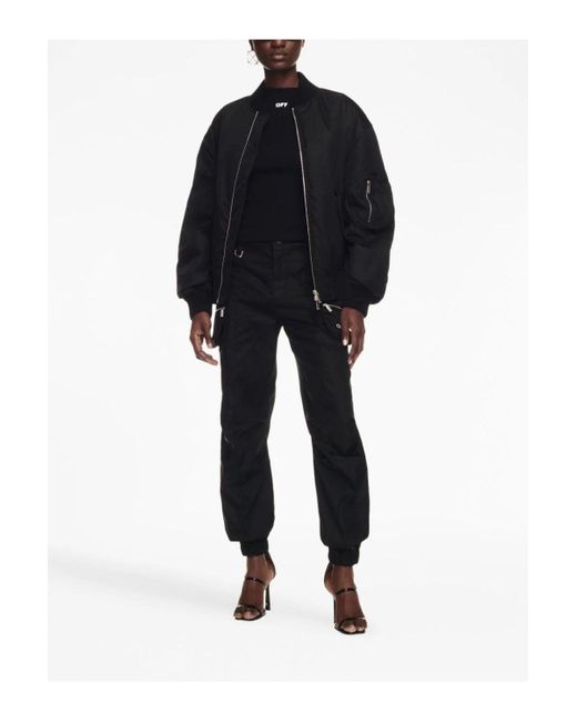 Off-White c/o Virgil Abloh Black Ny Gab Bomber