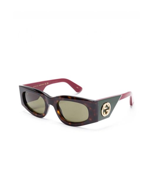 Gucci Black Iconic Interlocking GG Sunglasses