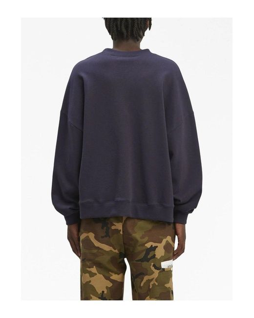 Palm Angels Blue Sartorial Tape Pocket Crew for men
