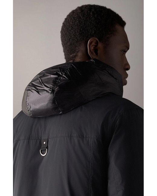 Moose Knuckles Black Brixton Trucker Jacket for men