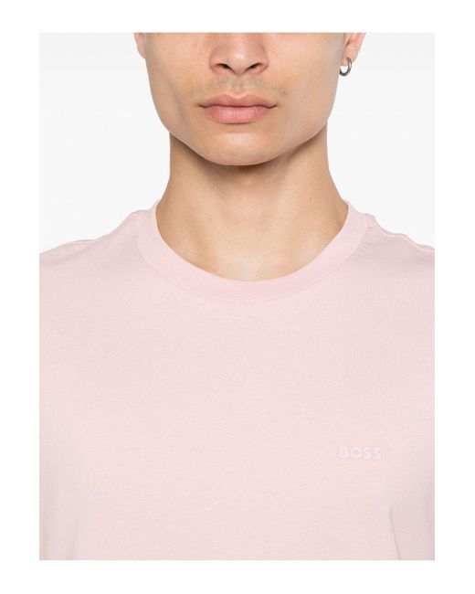 Boss Pink Thompson 01 T Shirt for men
