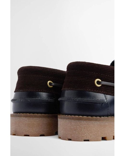 Barbour White Deck Boat Shoes for men