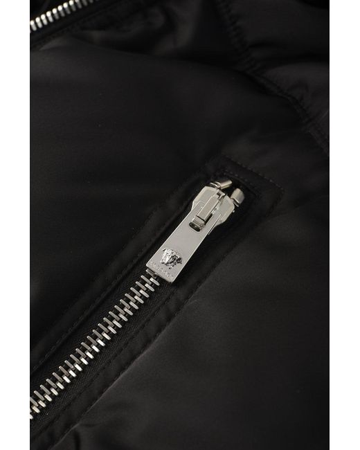 Versace Black Down Jacket Vest for men