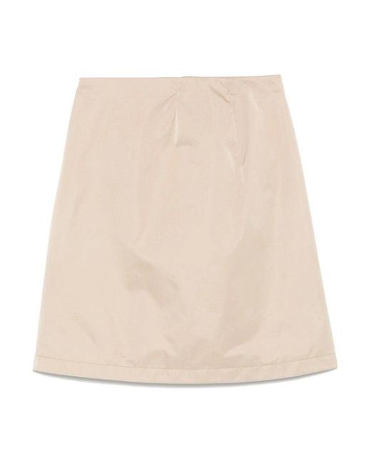 Moncler Natural Mid Length Skirt
