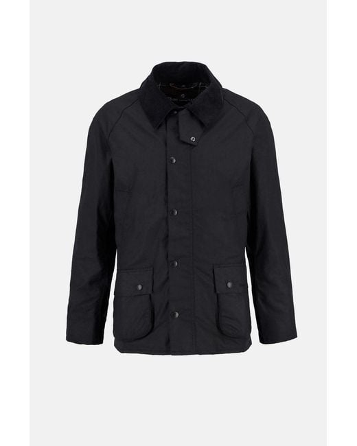 Barbour Black Ashby Wax Jacket for men