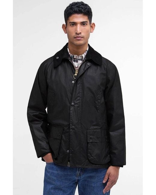 Barbour Black Bedale Wax Jacket for men