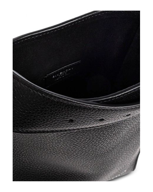 Givenchy Black Leather Belted Bag for men