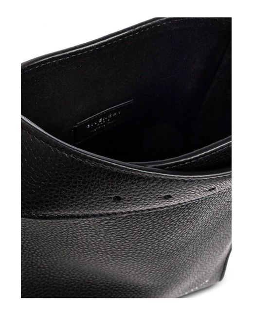 Givenchy Black Leather Belted Bag for men