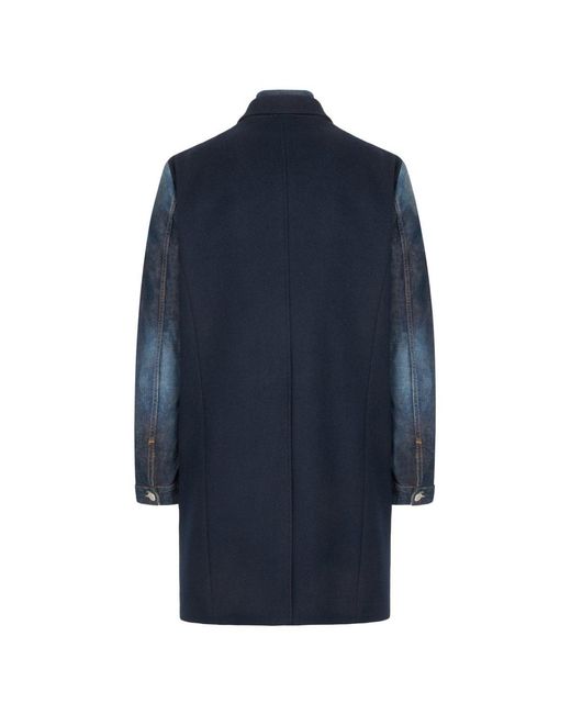 DSquared² Blue Hybrid Coat for men