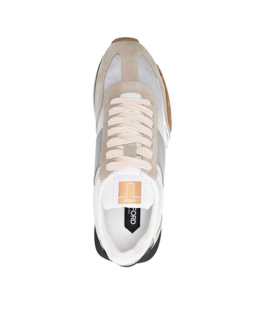 Tom Ford White James Suede Sneakers for men