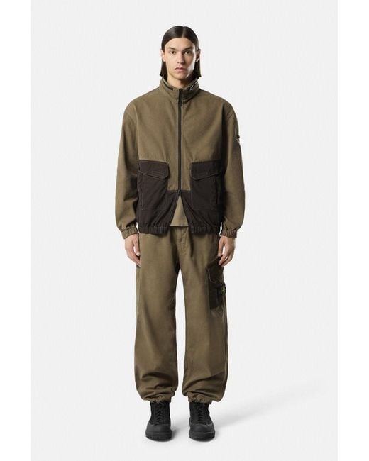 Stone Island Green Cotton 3100060 Trousers for men