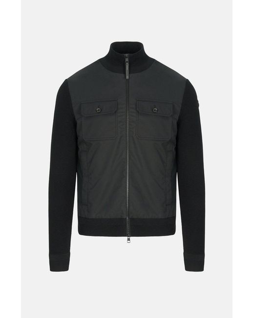 Moncler Black Hybrid Cardigan for men