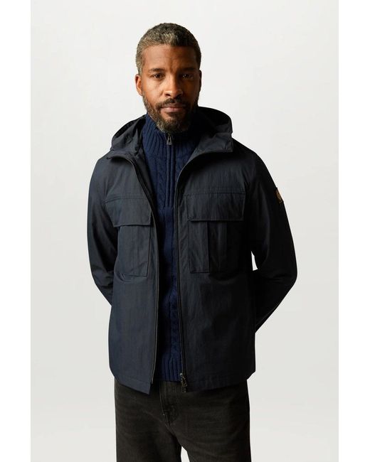 Belstaff Blue Westport Quarter Zip Sweater for men
