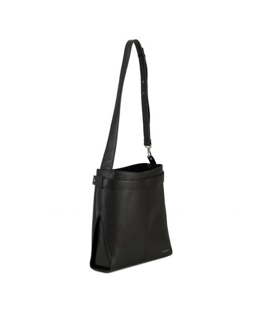 Givenchy Black Medium Leather Belted Bag for men