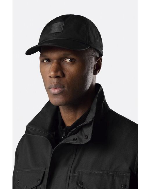 Stone Island Black Sof01 Ghost Patch Cap for men