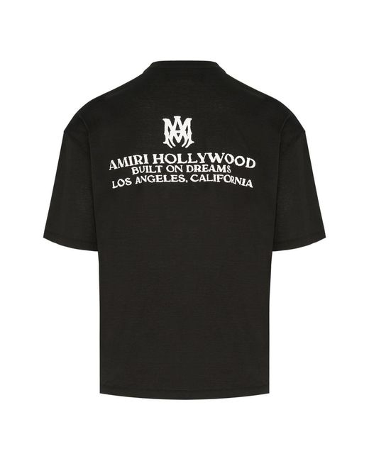 Amiri Black Built On Dreams Os Tee for men