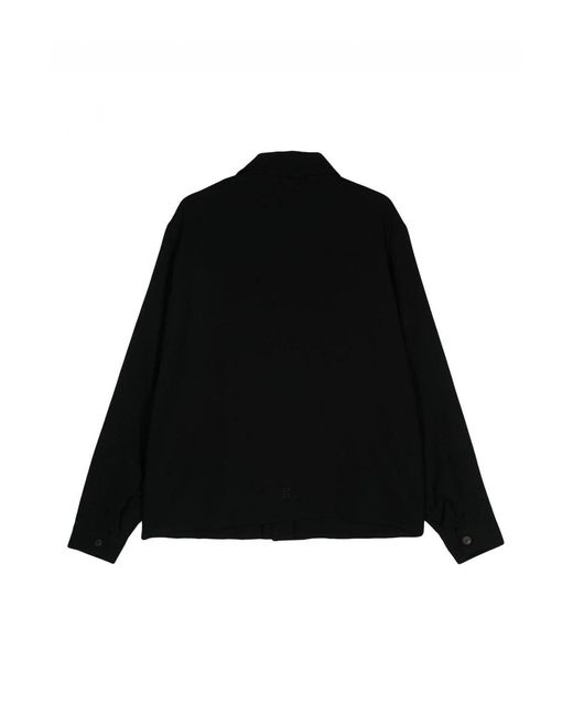 Givenchy Black Wool Patch Pockets Overshirt for men