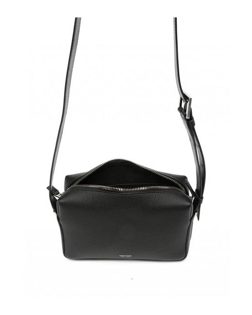Tom Ford Black Grain Leather T Line Camrea Bag for men