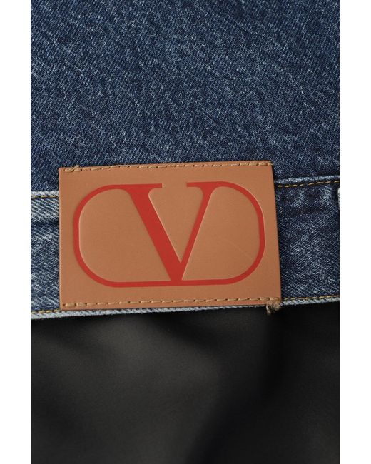 Valentino Blue Denim Back Bomber for men