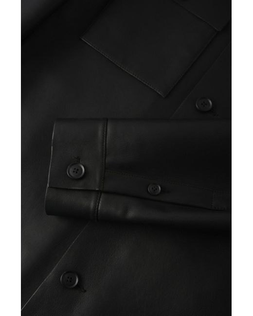 Boss Black C Malid Leather Jacket for men
