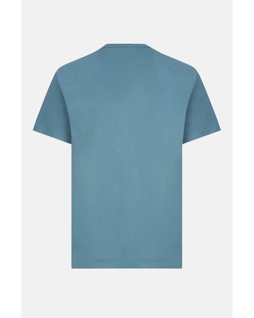 Stone Island Blue Slant Pocket 2100008 T Shirt for men