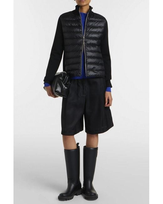 Moncler Black Hybrid Cardigan