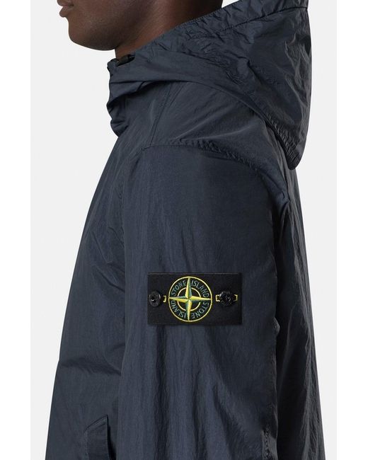 Stone Island Blue Hooded 4100001 Jacket for men