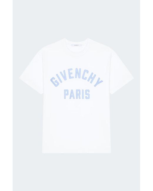 Givenchy White Embroidery T Shirt for men