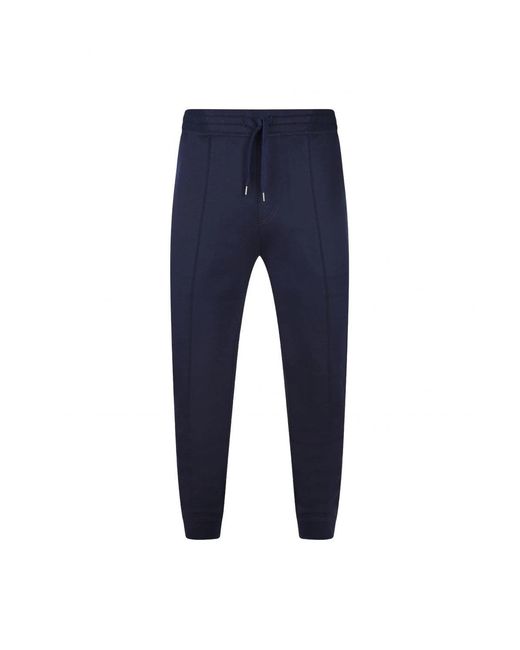 Brunello Cucinelli Blue Cuffed JOGGERS for men