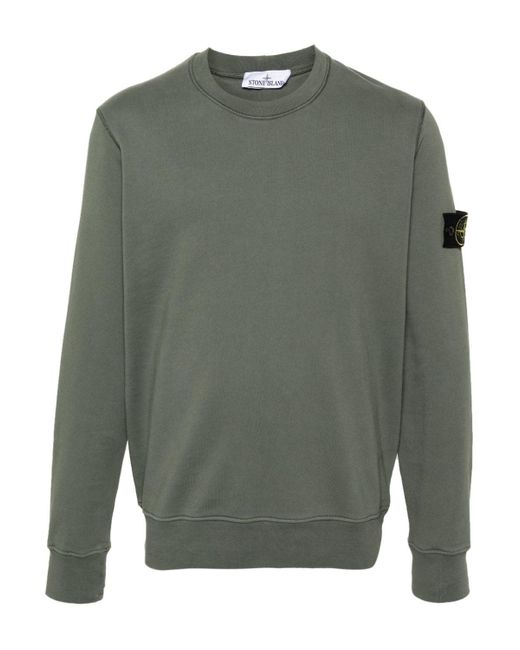 Stone Island Gray Classic Cotton Sweatshirt for men