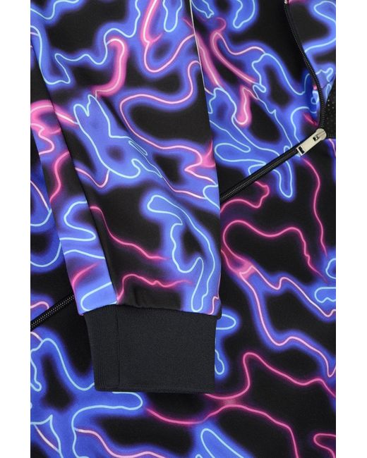 Valentino Blue Neon Print Track Top for men