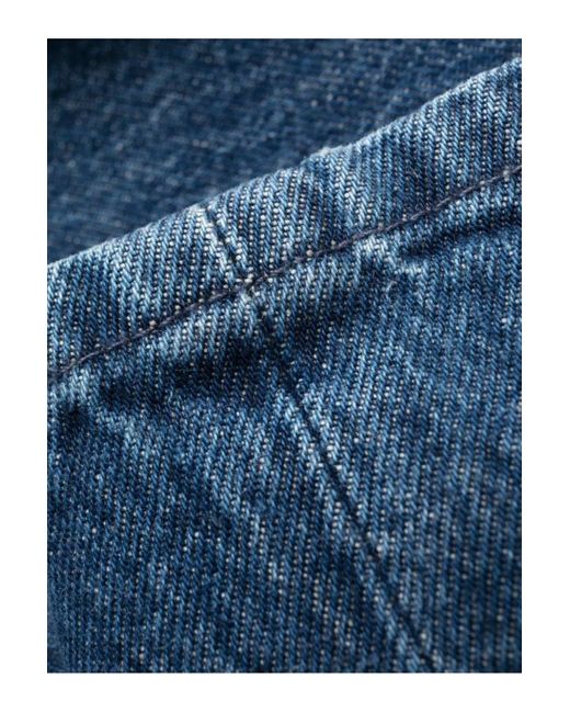 Versace Blue Medusa Washed Denim Jeans for men