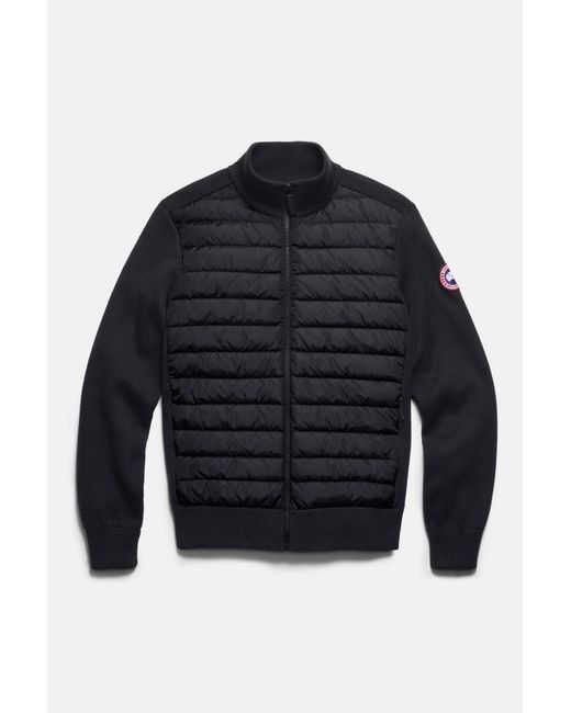 Canada Goose Blue Hybridge Knit Jacket for men