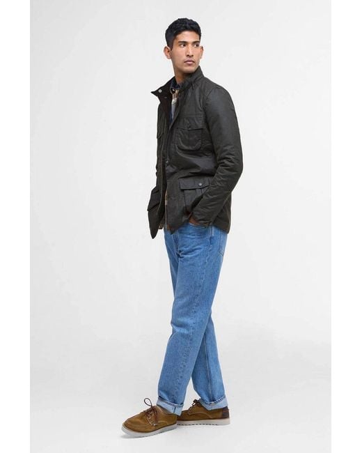 Barbour Black Corbridge Wax Jacket for men