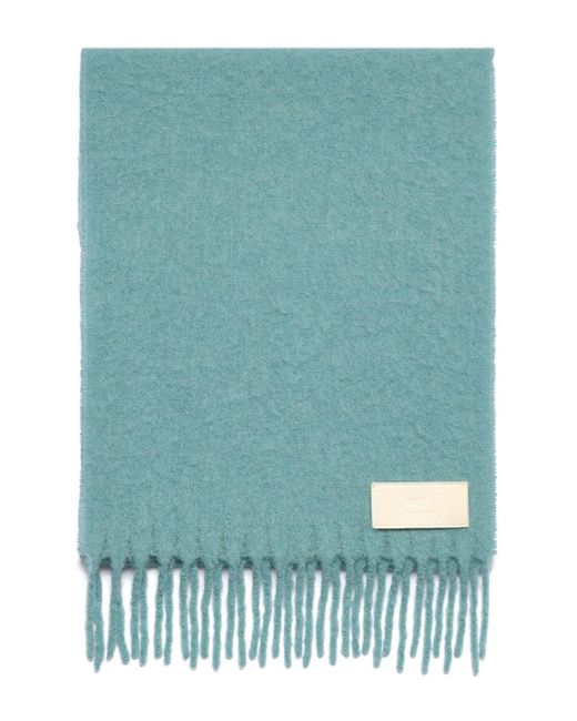 AMI Green Oversize Ami Scarf for men