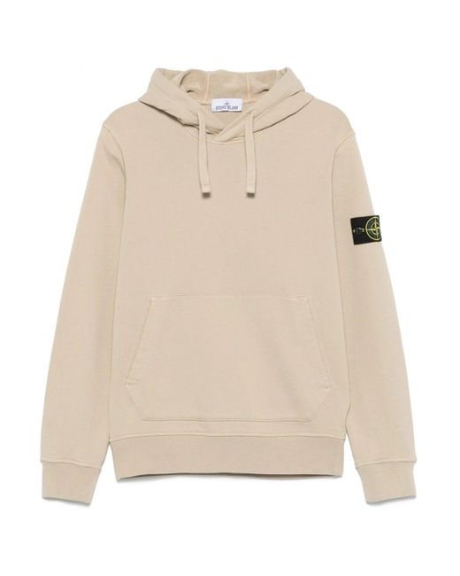 Stone Island Natural Compass Badge S0051 Hooded Top for men